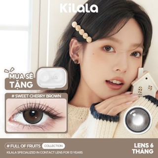 Kính áp tròng Kilala màu nâu Sweet Cherry Brown lens cận 6 tháng DIA 14.0mm có độ (0-8) 1 cặp
