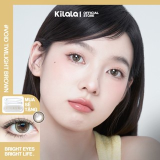  10 chiếc Kính áp tròng Kilala màu nâu Twilight Brown lens cận 1 ngày DIA 14.5mm có độ  0-8  