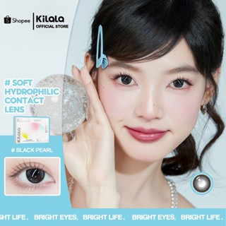 10 chiếc Kính áp tròng Kilala lens 1 ngày màu đen Black Pearl DIA 14.2mm có độ (0-8)