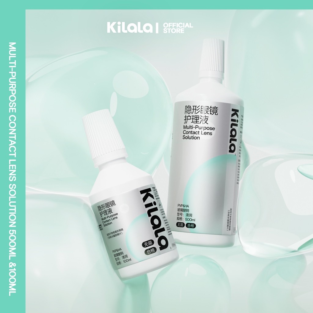 Nước ngâm lens cao cấp Kilala Little  Droplets 100ml/500ml - Dành cho mắt nhạy cảm