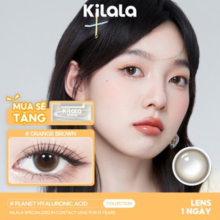  10 chiếc Kính áp tròng Kilala lens 1 ngày màu nâu Orange Brown DIA 14.2mm màu xám Felinae Grey DIA 14.5mm có độ  0-8  