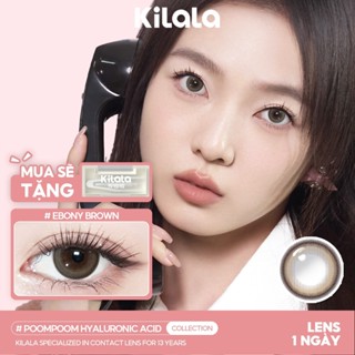 10 chiếc Kính áp tròng Kilala lens 1 ngày màu nâu Twinkle Brown DIA 14.5mm Ebony Brown DIA 14.2mm có độ (0-8)