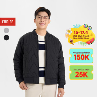 Áo khoác chần bông nam CANIFA họa tiết ziczac 8OT24W011