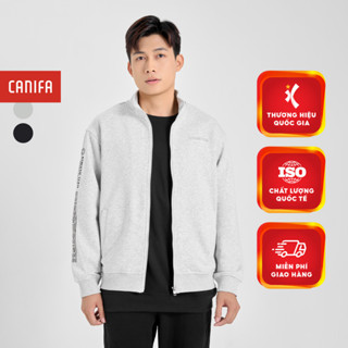Áo khoác nỉ CANIFA chất liệu cotton USA nam 8OT24W026