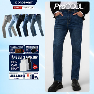 Quần jeans nam PROCOOL ICONDENIM, quần bò form slimfit ôm vừa vặn, công nghệ vải Coolmax mát lạnh, mềm mịn, thoải mái