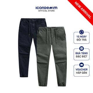 Quần Jogger Kaki Chéo Nam Màu Wash Form Regular JGID0062
