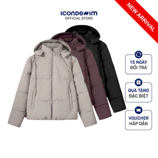 Áo Khoác Phao Nam Chần Bông Cổ Đứng Nón Rời Puffer Coat Form Regular AKID0185