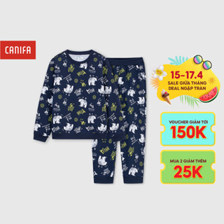 Bộ quần áo bé trai CANIFA dài tay in hình Mickey 2ST24W003
