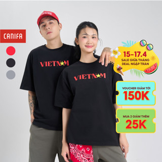 Áo phông Việt Nam CANIFA S yêu nước dáng boxy chất liệu mềm mát 5TS24W002