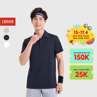 Áo polo nam CANIFA cổ bẻ dáng basic 8TP24S010