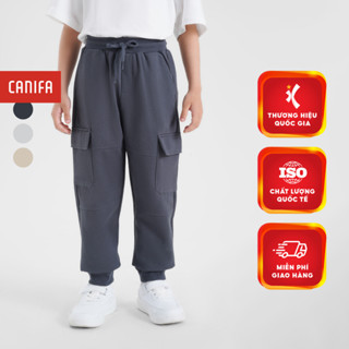 Quần nỉ bé trai CANIFA cạp chun túi hộp hai bên 2BP24W011