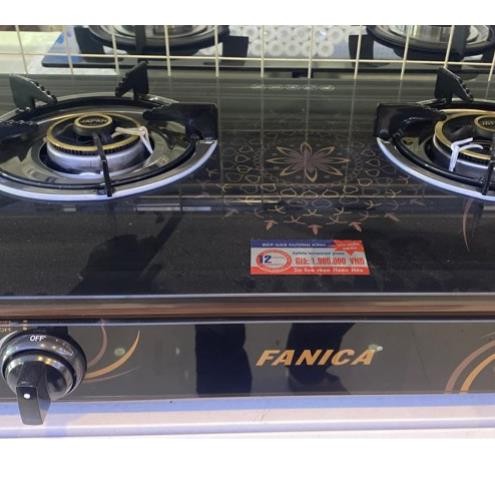 [ CHÍNH HÃNG] Bếp gas đôi Fanica FA-366 tiết kiệm gas mặt kính chịu lưc tốt