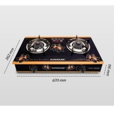 [ CHÍNH HÃNG] Bếp gas đôi SUNHOUSE SHB3226 - (Full box), [Chính hãng Sunhouse]