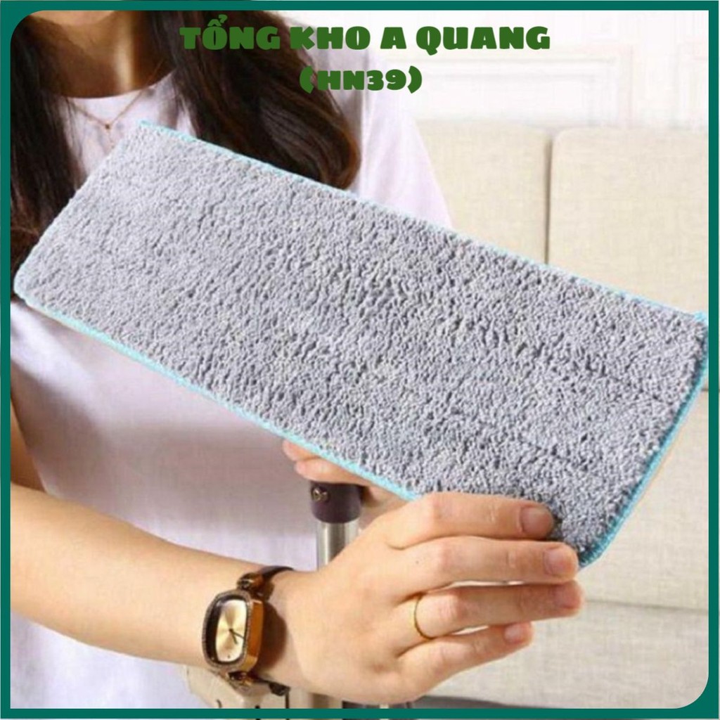 [COMBO 10] Miếng Lau Nhà Thay Thế Chổi Tự Vắt Có Thùng, Bông Lau Thay Thế Chổi Tự Vắt Hình Chữ Nhật 