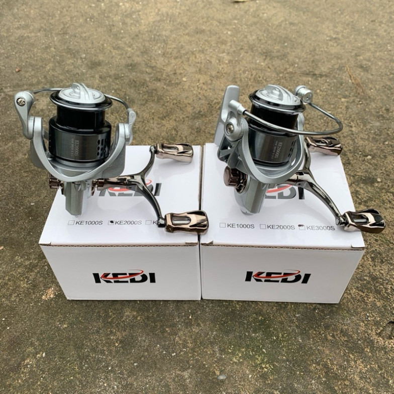 Máy câu Lure siêu đạn bạc tay quay đôi KE2000s gahagv555