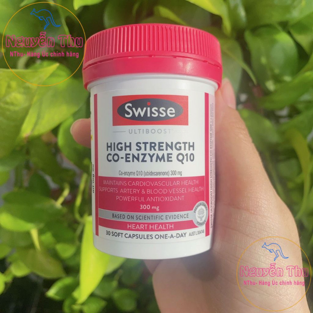 Viên uống bổ tim hàm lượng cao Swisse high strength co enzyme q10 30 viên, 180 viên, coq10 swisse 15
