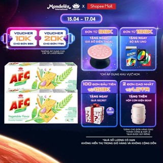 [Livestream] - Bánh Cracker Dinh Dưỡng AFC Vị Rau/Lúa Mì, Combo 2 Hộp X 172G (Bao Bì Giao Ngẫu Nhiên)