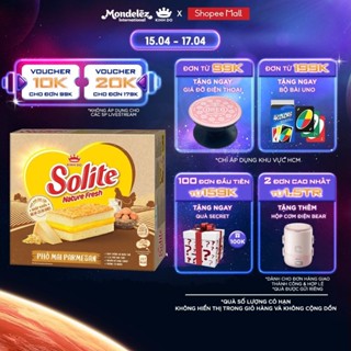 Bánh Bông Lan Kem Phô Mai Solite Nature Fresh (25G X 10 Gói/ Hộp)