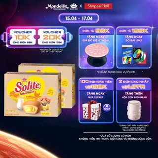 Bánh Bông Lan Solite Nature Fresh Kem Bơ Sữa Được Làm Từ 100% Trứng Gà Nuôi Thả, Combo 2 Hộp X 276G