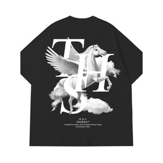 Áo Thun Nam Nữ TEEHOLIC In Hình Thiên Thần Unicorn Màu Trắng