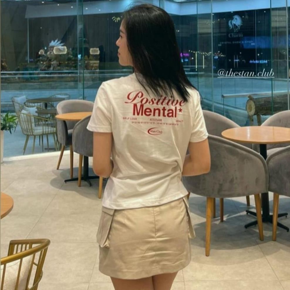 Áo Thun Baby Tee POSITIVE MENTAL 100% Cotton Mẫu Mới 2025 | BigBuy360 - bigbuy360.vn