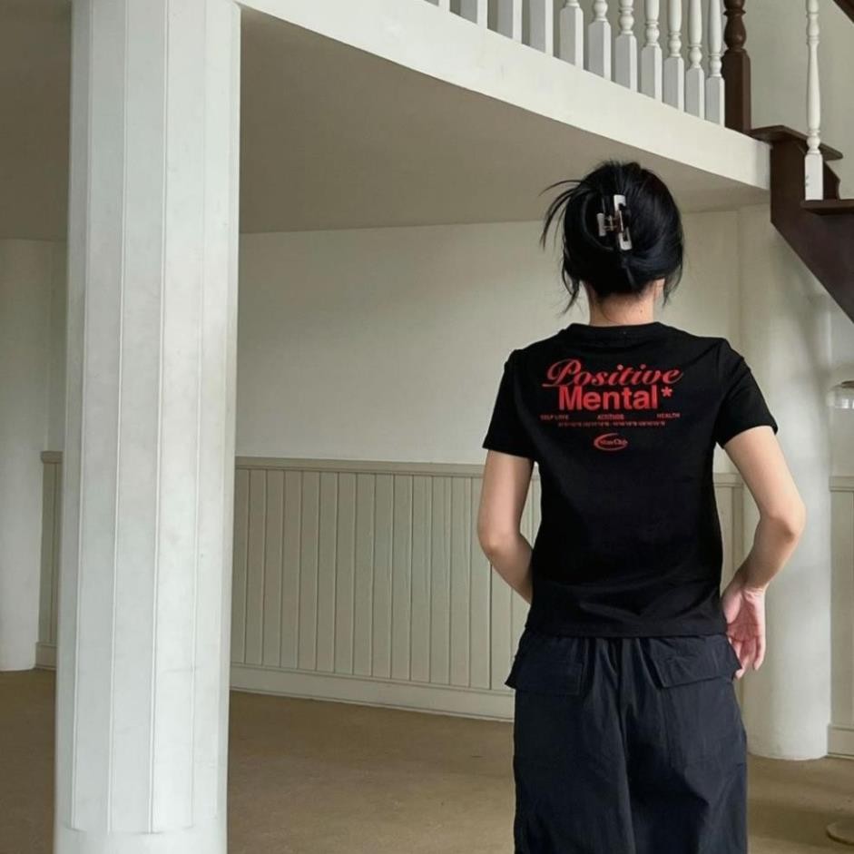 Áo Thun Baby Tee POSITIVE MENTAL 100% Cotton Mẫu Mới 2025 | BigBuy360 - bigbuy360.vn