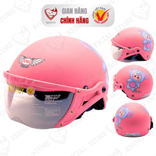 [CHÍNH HÃNG] Mũ Bảo Hiểm ĐỨC HUY Trẻ Em | Siêu Nhẹ Siêu Bền Có Kính Chống Bụi Cho Bé 1-12 Tuổi TECK