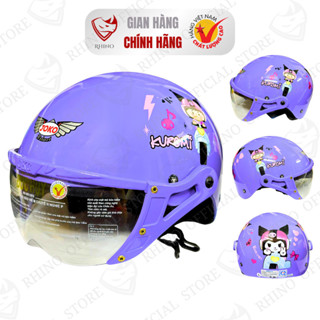 [CHÍNH HÃNG] Mũ Bảo Hiểm ĐỨC HUY Trẻ Em | Siêu Nhẹ Siêu Bền Có Kính Chống Bụi Cho Bé 1-12 Tuổi TECK