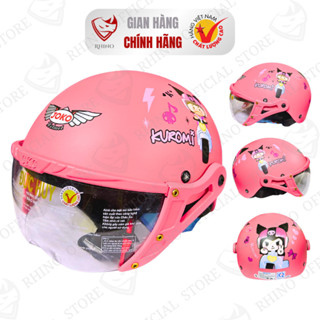 [CHÍNH HÃNG] Mũ Bảo Hiểm ĐỨC HUY Trẻ Em | Siêu Nhẹ Siêu Bền Có Kính Chống Bụi Cho Bé 1-12 Tuổi TECK