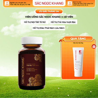 Viên uống đẹp da Sắc Ngọc Khang++ [Hộp 60v] giúp chống lão hóa, giảm nám sạm & cân bằng nội tiết tố nữ