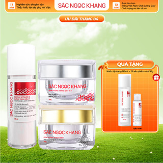 Bộ Combo Dưỡng Da Sắc Ngọc Khang [Serum Dưỡng Trắng Da Vitamin C + Kem Dưỡng Da Ban Ngày/Đêm]