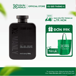 [HOẢ TỐC HCM] Gel tắm nam Cỏ Cây Hoa Lá X2 Manly 3in1 Hỗ trợ cải thiện mụn lưng 320g