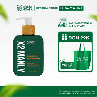 [HOẢ TỐC HCM] Dung dịch vệ sinh nam Cỏ Cây Hoa Lá X2 Manly Làm sạch vùng đại bàng nam giới 150g