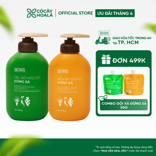 [KOL LIVE] Dầu Gội Xả Thảo Dược Cỏ Cây Hoa Lá Gừng Sả Ngăn Tóc Bết Dầu Kích Mọc Tóc 500g