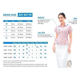 Áo sơ mi nữ GUMAC sọc  AD12041