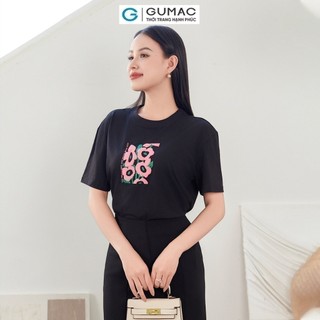 Áo thun nữ GUMAC in hoa  ATE01026