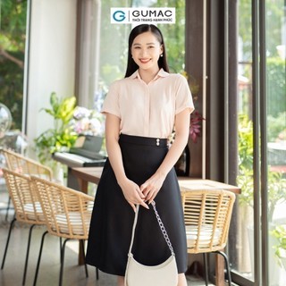 Chân váy nữ GUMAC phối nút eo  VD07014