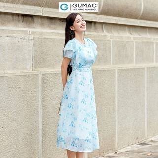 Đầm nữ GUMAC A bèo vai DD11031 