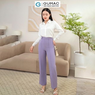Áo sơ mi nữ GUMAC lụa gân AD11037 