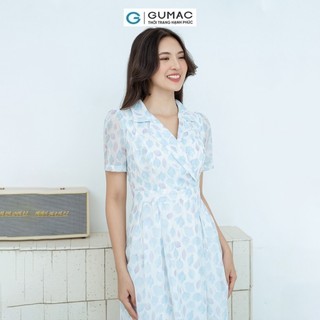 Đầm nữ GUMAC A xòe bâu danton  DD08030