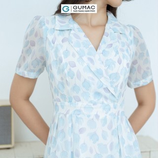 Đầm nữ GUMAC A xòe bâu danton  DD08030