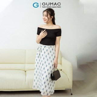 Chân váy nữ GUMAC phối thắt lưng  VD08006