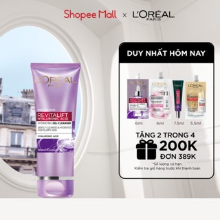 Sữa rửa mặt cấp ẩm L'Oreal Paris Revitalift Hyaluronic Acid 100ml