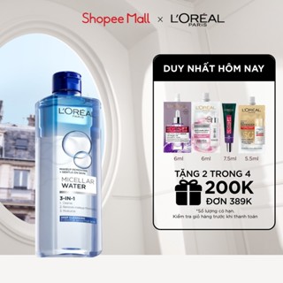 Nước tẩy trang và làm sạch sâu 3-in-1 L'Oreal Paris  Micellar Water 400ml