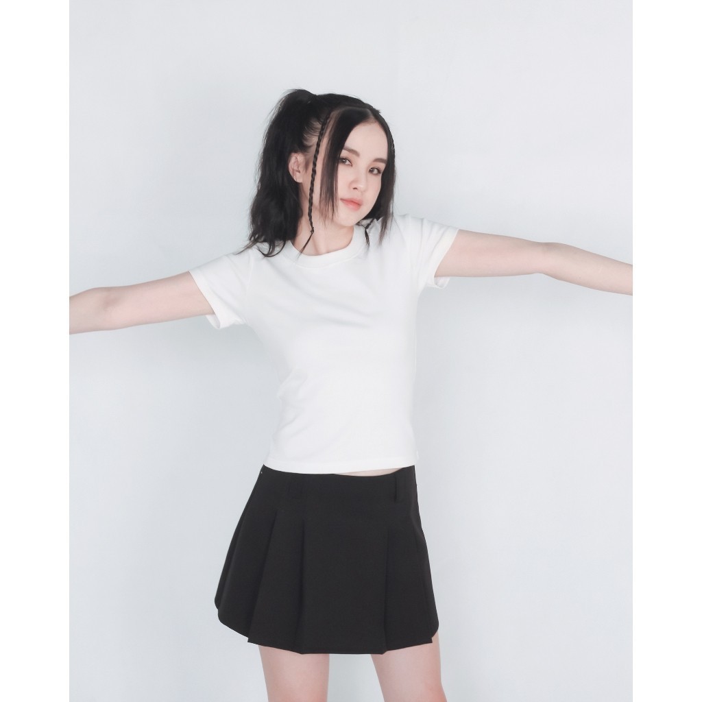 DALLA Chân váy xếp ly cạp thấp (CV01) Linger Skirt | BigBuy360 - bigbuy360.vn
