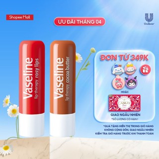 Bộ 2 son dưỡng môi Vaseline dạng thỏi Lip Care: Bơ Cao Cao và Hồng Xinh (4.8g x2)