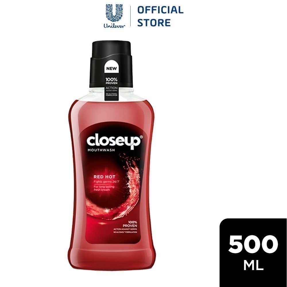 (HSD:10/2025) Nước súc miệng CloseUp Red Hot 500ml