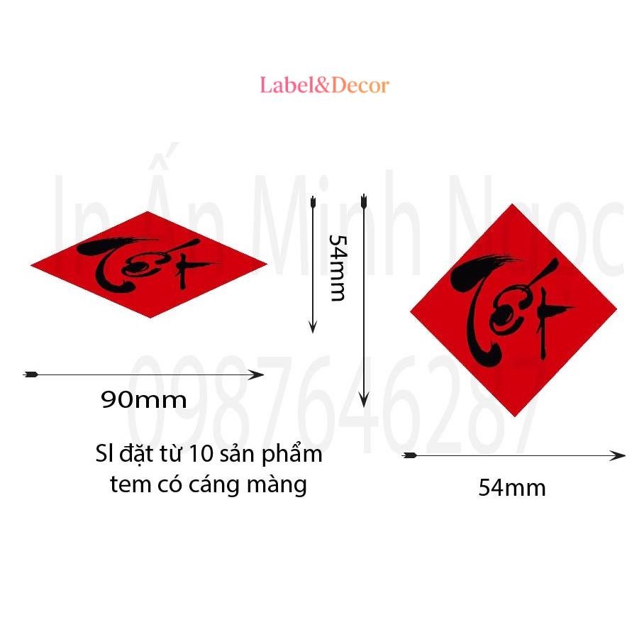 15 Tem dán sản phẩm Tết Sản Phẩm – Sale Hot, Giá Tốt