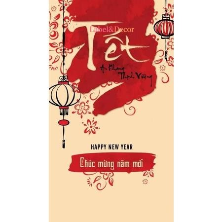 15 Tem dán sản phẩm Tết Sản Phẩm – Sale Hot, Giá Tốt