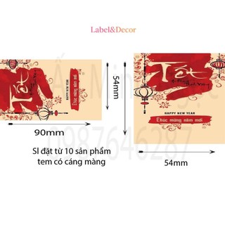 15 Tem dán sản phẩm Tết Sản Phẩm – Sale Hot, Giá Tốt